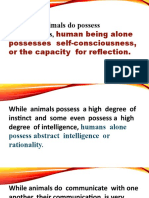 While Animals Do Possess Consciousness