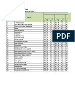 SMP Negeri 45 Palembang Leger Nilai Siswa Kelas Kelas 8.8 Tahun Pelajaran: 2019 / 2020, Semester: 1