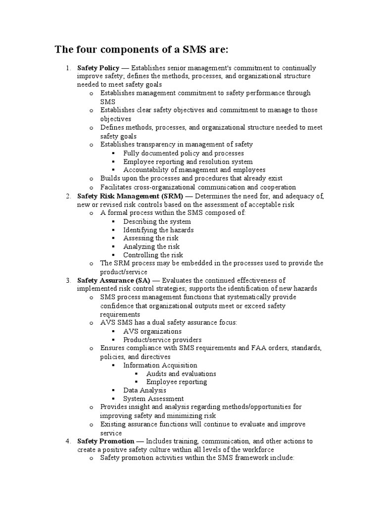 Key Components of Safety Management System | PDF | Risk | Risk Management