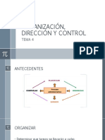 4-Organización Dirección y Control