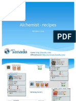 Alchemist - Recipes: Game: - Official Board