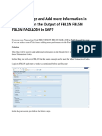 How To Change and Add More Information in Header Row in The Output of FBL1N FBL5N Fbl3N Fagll03H in Sap?