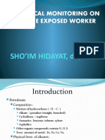 Biological Monitoring On Benzene Exposed Worker: Sho'Im Hidayat, Dr.,Ms