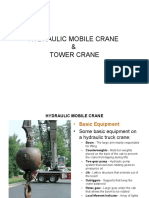 Hydraulic Mobile Crane & Tower Crane