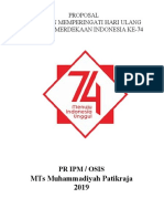 Proposal HUT RI MTs MUHAMMADIYAH PATIKRAJA 2019