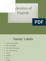 Varieties of English