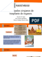 Principales Cirujanos de Trasplante de Órganos