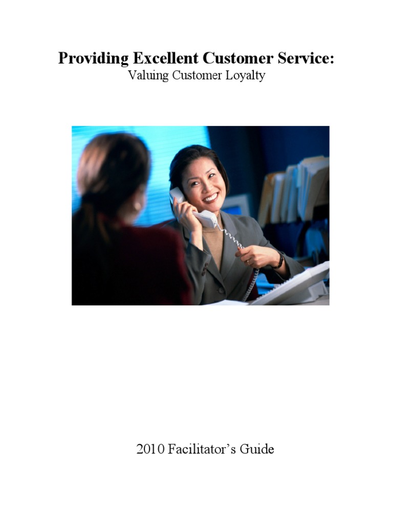 2010 Customer Service Training Manual - FG | PDF | Classroom