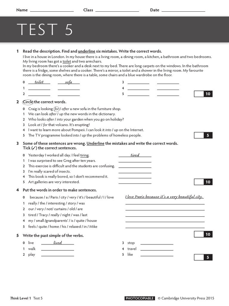 Unit 5 Test | PDF