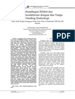 Perbandingan Efektivitas Tonsiloadenoidektomi Dengan Dan Tanpa Guiding Endoskopi