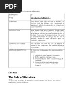 Module 1 Introduction of Statistics Final