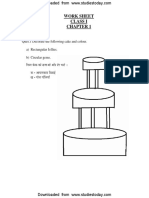 CBSE Class 1 Maths Chapter 1 Worksheet