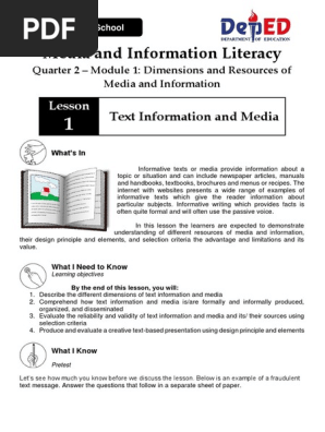 MIL_Q2_Text Information and Media
