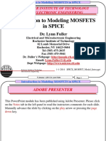 Spice Mosfet Model Intro