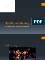 Sports Vocabulary: Words For Talking About Common Sports
