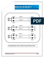 Transmission Line Tower Failure Simulation Study: Circuit - 1 Closed Closed