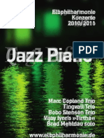 Programmheft: Jazz Piano - Elbphilharmonie (2010/2011)