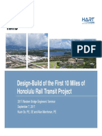 Design-Build of The First 10 Miles of Honolulu Rail Transit Project