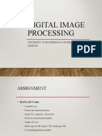 Digital Image Processing: University of Engineering & Technology, Mardan