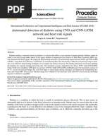 Automated Detection of Diabetes Using CNN and CNN-LSTM