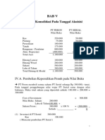 Bab V Laporan Konsolidasi Pada Tanggal Akuisisi