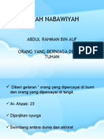 Sirah Nabawiyah - Abdul Rahman Bin Auf