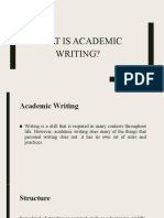 What Is Academic Writing