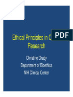 Ethical Principles in Clinical Research