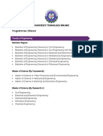 Utb Programmes 2021-2022