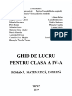 Ghid de Lucru Pentru Clasa A IV-a