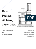 Cotton Bale Presses at Gins, 1960 - 2004: Gino J. Mangialardi, Jr. and W. Stanley Anthony