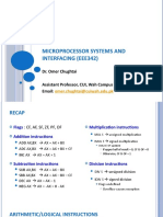 Microprocessor Systems and Interfacing (Eee342) : Dr. Omer Chughtai Assistant Professor, CUI, Wah Campus Email