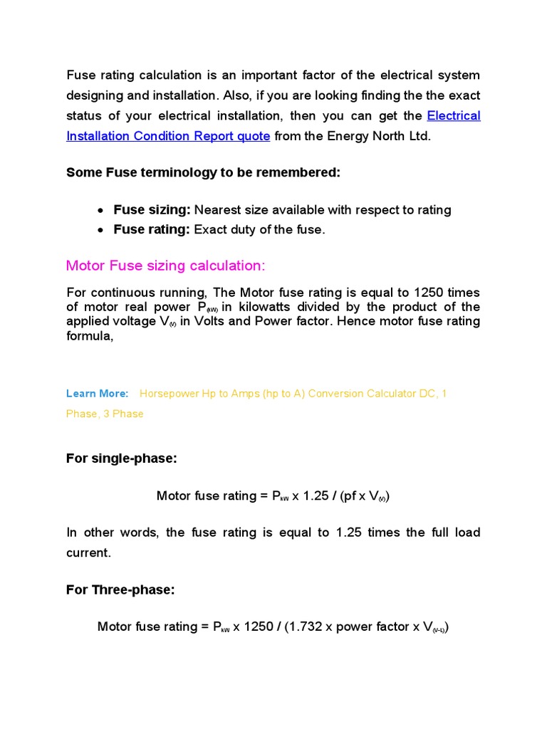 Fuse Calculation For Motors How To Size Fuses In A DIY Camper Van