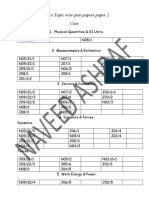 Physics Topic Wise Past Papers Paper 2