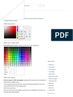 RGB Color Codes Chart