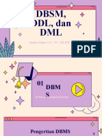 DBSM, DDL, Dan DML: Annisa Salma A.E / 04 / XII RPL A