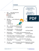 Using The Perfect Tenses: Grade 5 Verbs Worksheet