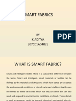Smart Fabrics: BY K.Aditya (07C01A0402)