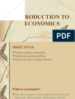 Introduction to Economics - Scarcity, Resource Allocation & Distribution