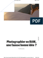 Developpement Photo Raw Vs Jpeg