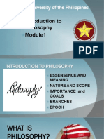 Polytechnic University of The Philippines: Introduction To Philosophy