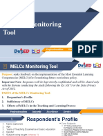 Melcs Monitoring Tool: Professionalism Integrity Excellence Service