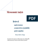 Microeconomic Analysis of Market Structures and Economic Drivers of Profitability