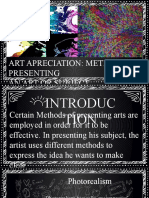 Art Apreciation Methods of Presenting