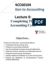 Lec5 - Completing The Accounting Cycle