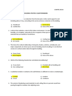 Building Utilities 2 Questionnaires