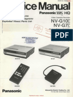 Panasonic nv-g10 nv-g7 VCR