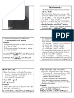 Stoichiometry: 1 Mol of Entities C