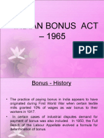 Indian Bonus Act Summary