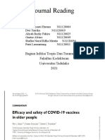 Presentasi Jurnal Reading Efficacy and Safety Covid19 Vaccine in Older People